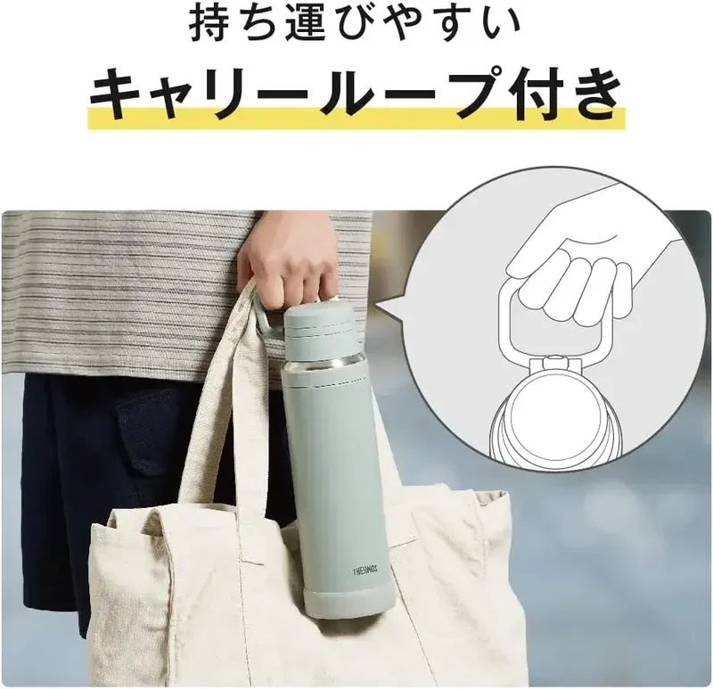 Thermos 1L Charcoal Vacuum Insulated Portable Travel Mug