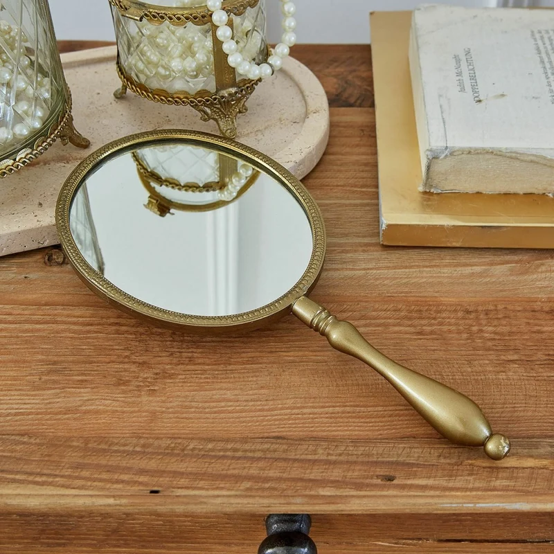 ARAVELLE Handspiegel – Eleganter Vintage-Spiegel Aus Messing