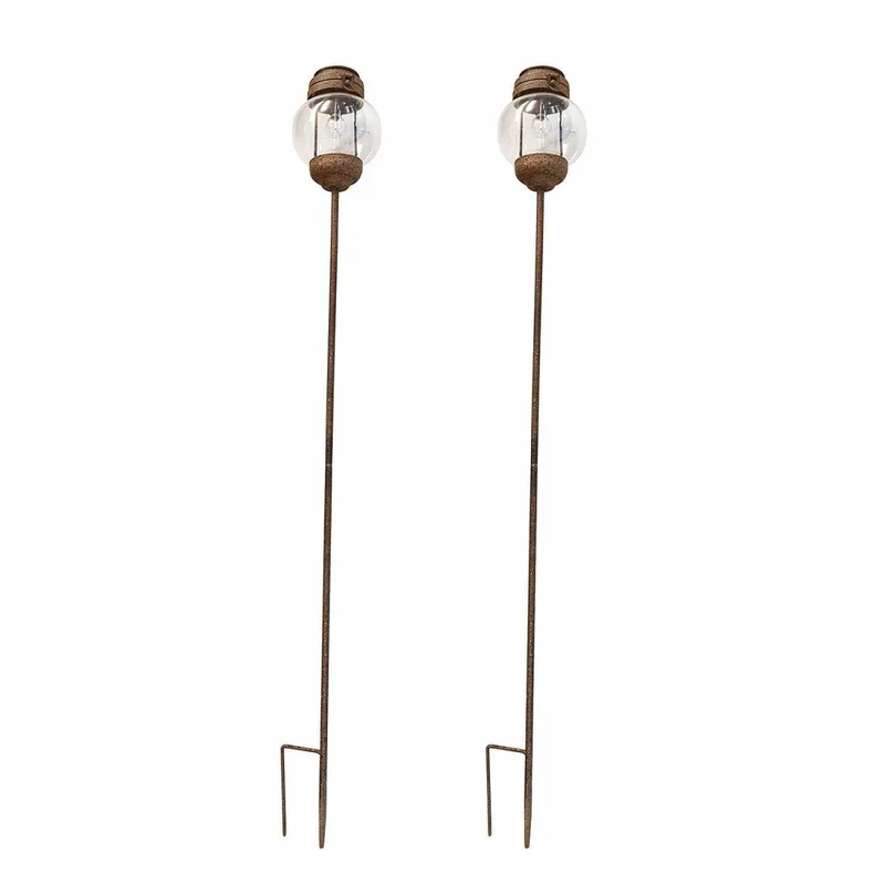NAYALIF Solar-Laternen 2er-Set – Romantische Gartenbeleuchtung im Vintage-Stil