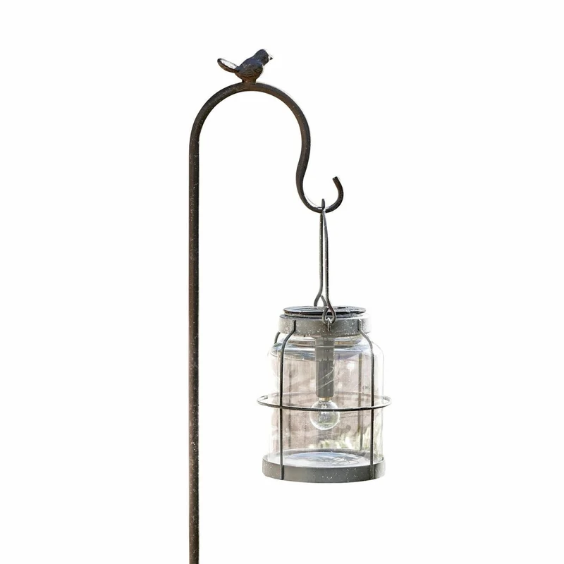ANIÈRES Solar-Laterne – Vintage Gartenbeleuchtung mit solarbetriebener Eleganz