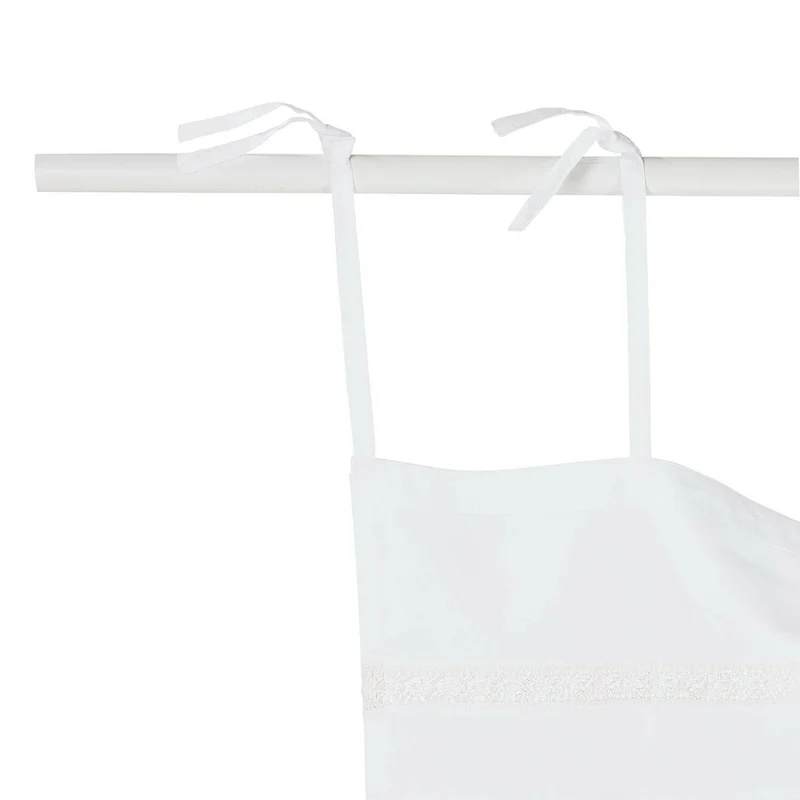 AIBRE Scheibengardine 2er-Set – Elegante Kurzvorhänge mit Vintage-Spitzenakzenten