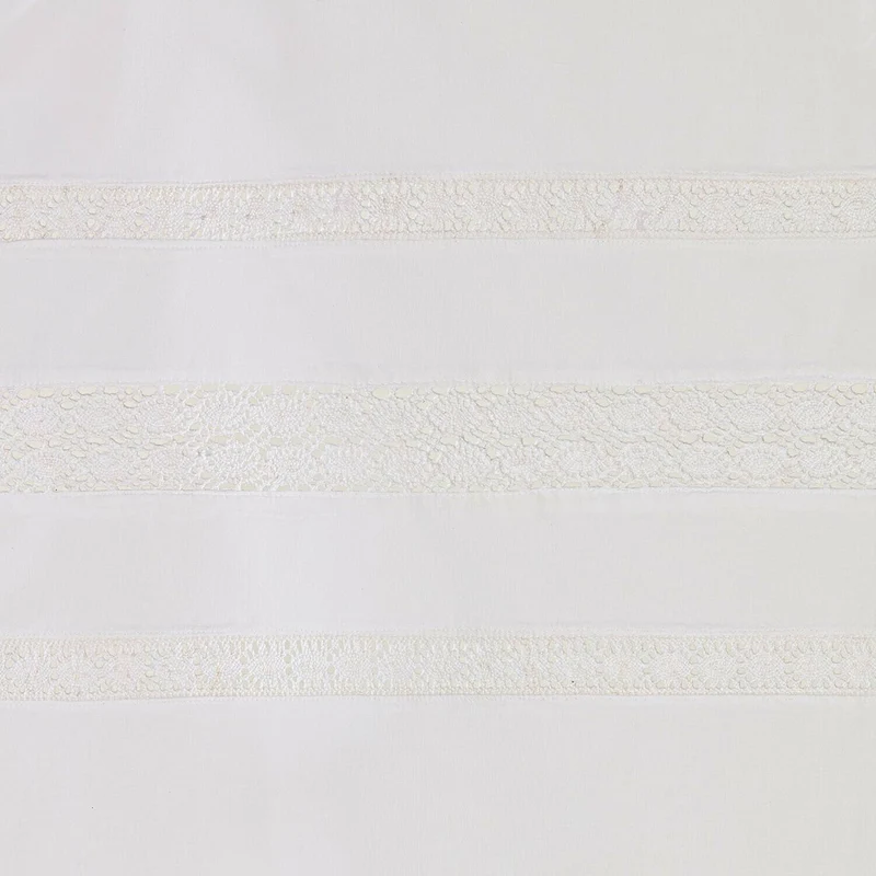 AIBRE Scheibengardine 2er-Set – Elegante Kurzvorhänge mit Vintage-Spitzenakzenten