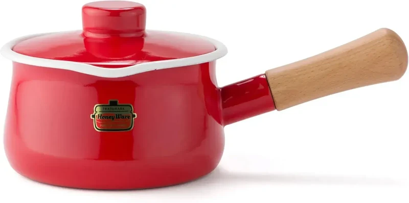 Fuji Horo Solid Kitchen Kettle, Durable Enamel Hot Water Pot 1.5L
