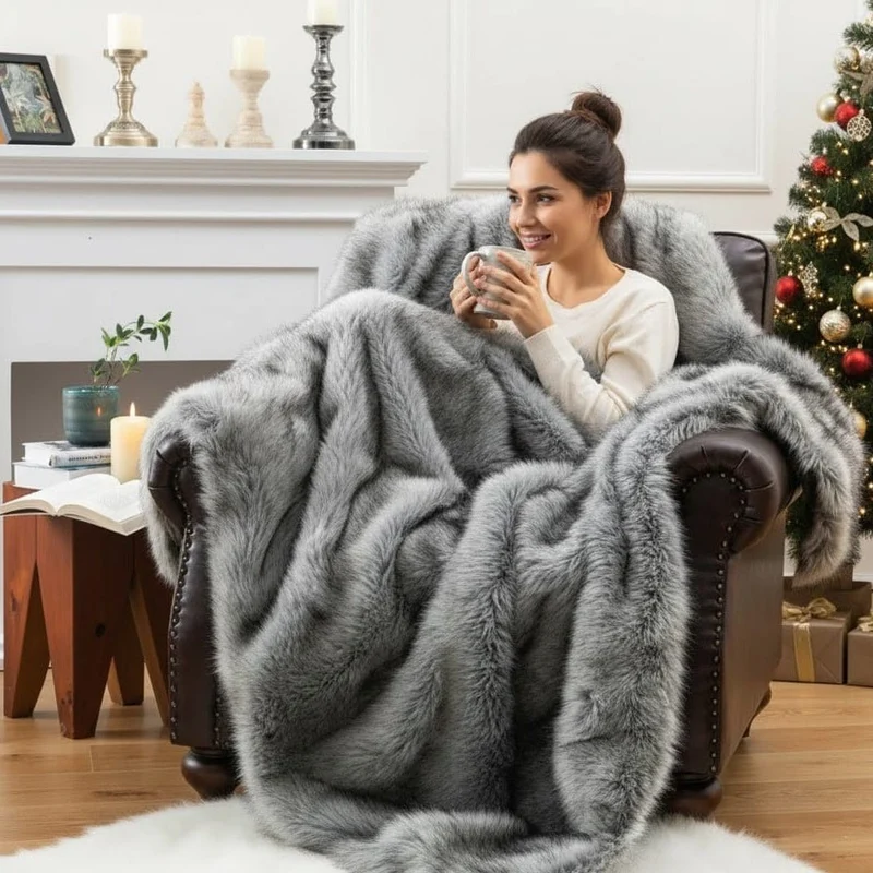 COZYLUXE – Elegante Fleece-Decke Für Gemütliche Nächte & Stilvolles Wohnen (135×200 cm)