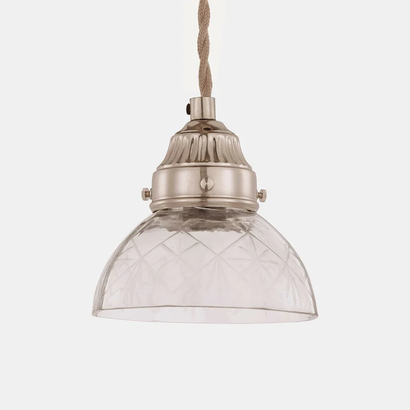 Hängelampe Montélie – Vintage Glas-Pendelleuchte Mit Kristalloptik