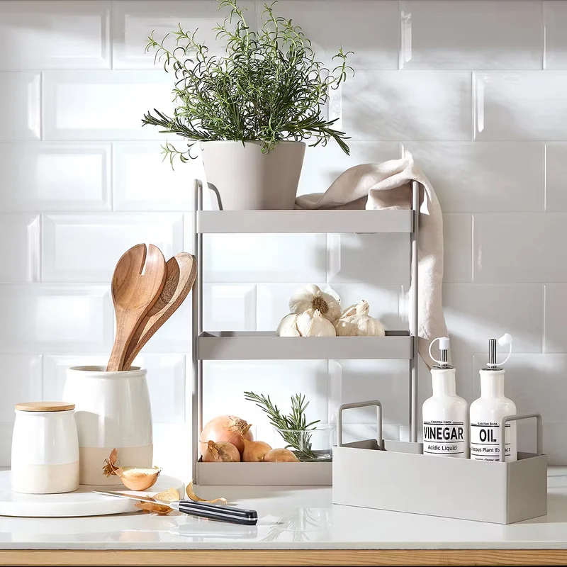 SIDELINE Regal Mit 3 Böden – Industrial Metallregal Für Wohnzimmer, Küche & Büro