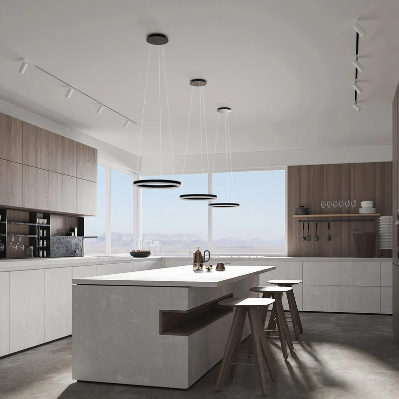 ALBIONA LED Pendelleuchte – Moderner Ring-Kronleuchter mit integrierter LED-Beleuchtung