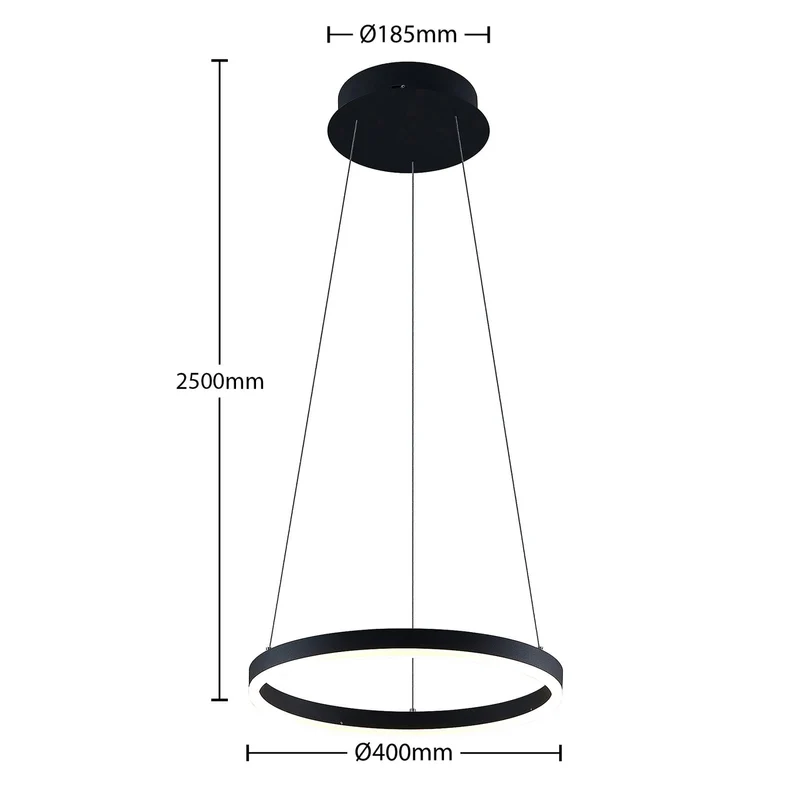 ALBIONA LED Pendelleuchte – Moderner Ring-Kronleuchter mit integrierter LED-Beleuchtung