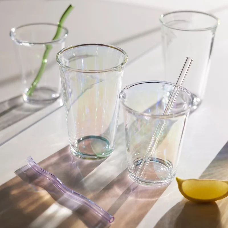 GALET Drinking Glass Set of 6 – Elegant Shimmer Glassware for Stylish Everyday Dining
