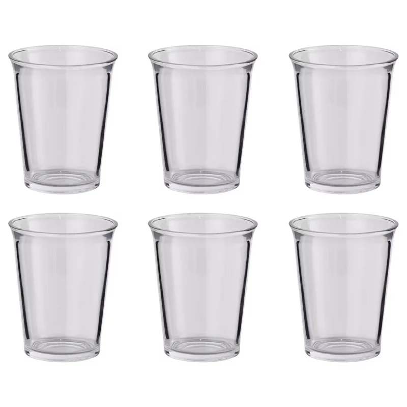 GALET Drinking Glass Set of 6 – Elegant Shimmer Glassware for Stylish Everyday Dining