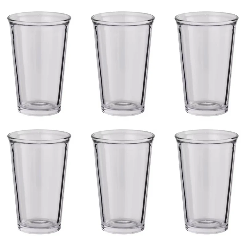 GALET Drinking Glass Set of 6 – Elegant Shimmer Glassware for Stylish Everyday Dining