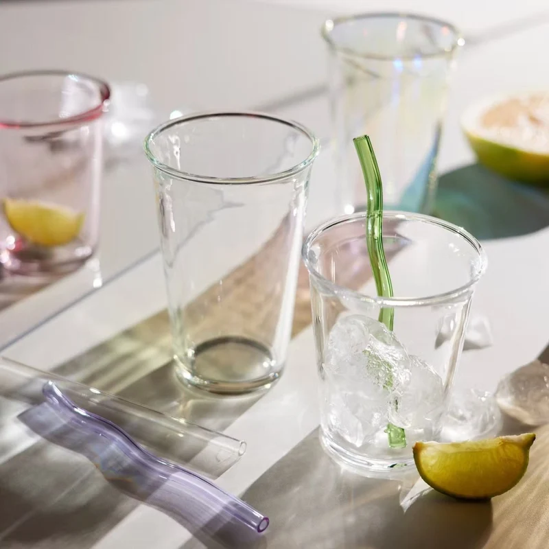 GALET Drinking Glass Set of 6 – Elegant Shimmer Glassware for Stylish Everyday Dining
