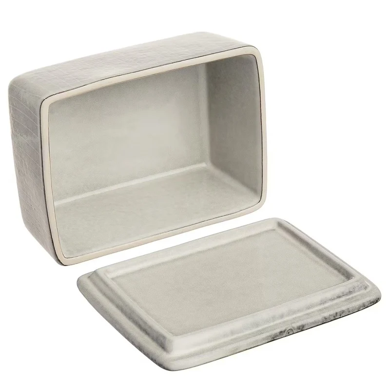 HENLEY Butterdose – Rustikale Butterdose aus Steingut mit reaktiver Glasur
