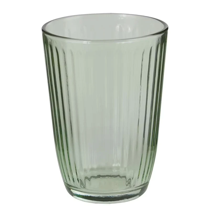LINEE Trinkglas-Set 6er Set – Geriffelte Trinkgläser für stilvolle Tischkultur