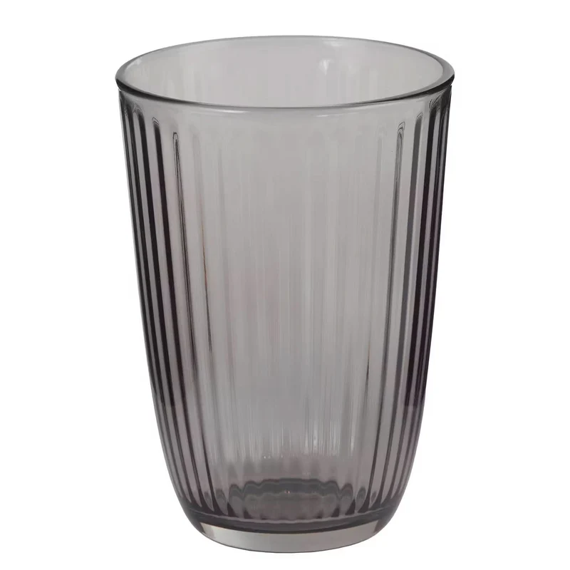 LINEE Trinkglas-Set 6er Set – Geriffelte Trinkgläser für stilvolle Tischkultur