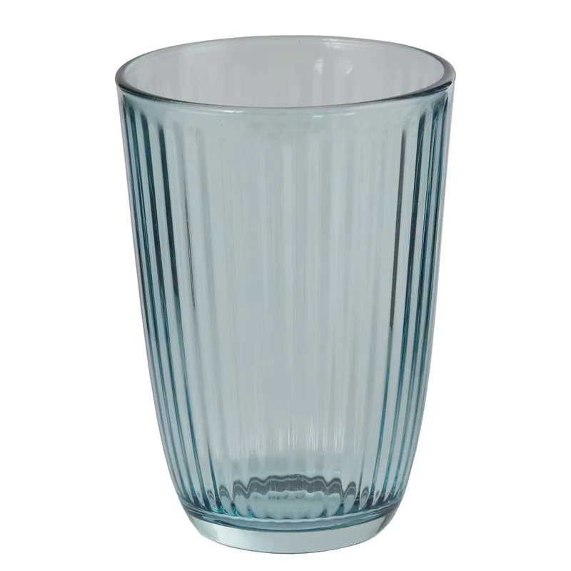 LINEE Trinkglas-Set 6er Set – Geriffelte Trinkgläser für stilvolle Tischkultur