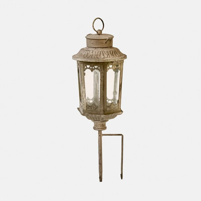 QUENDIRA LED-Laterne – Vintage Gartenlaterne Mit Erdspieß