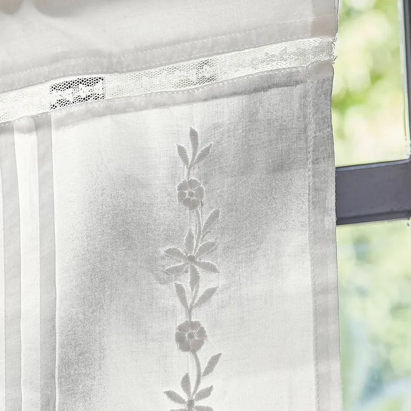 WISTELLE Café-Gardine – Spitzen-Gardine Im Vintage-Stil