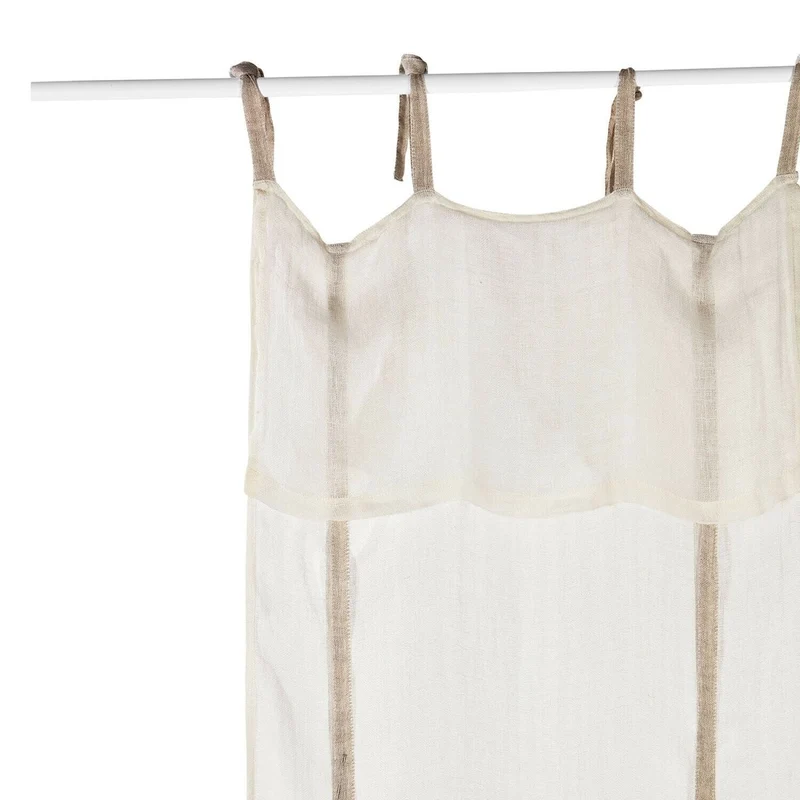 FEBE Café-Gardine – Leinen-Gardine Im Landhausstil