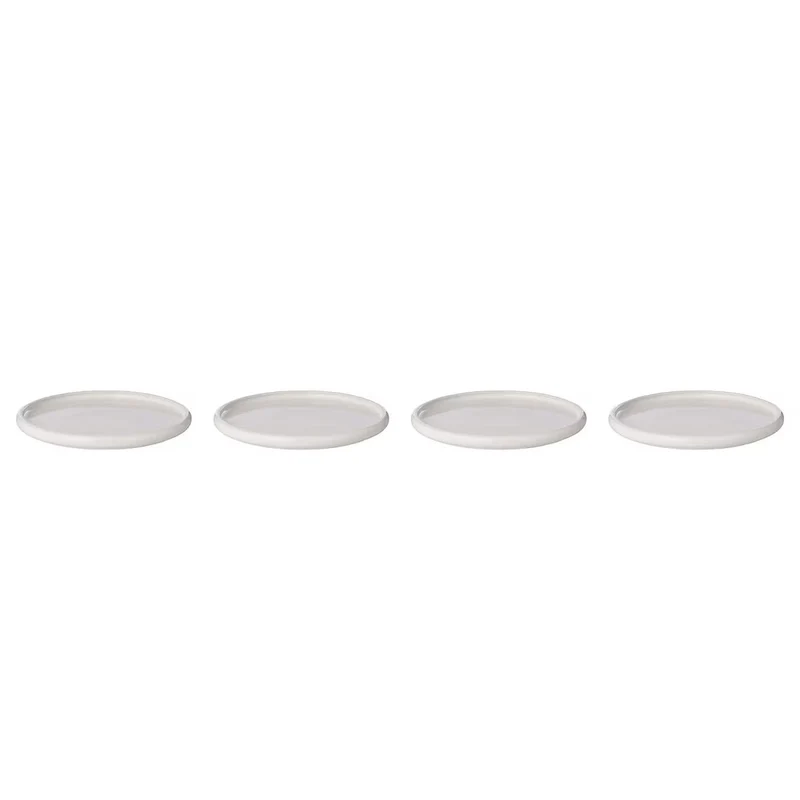 BOOGY Frühstücksteller 4er Set – Modernes Steingut Mit Organischer Form
