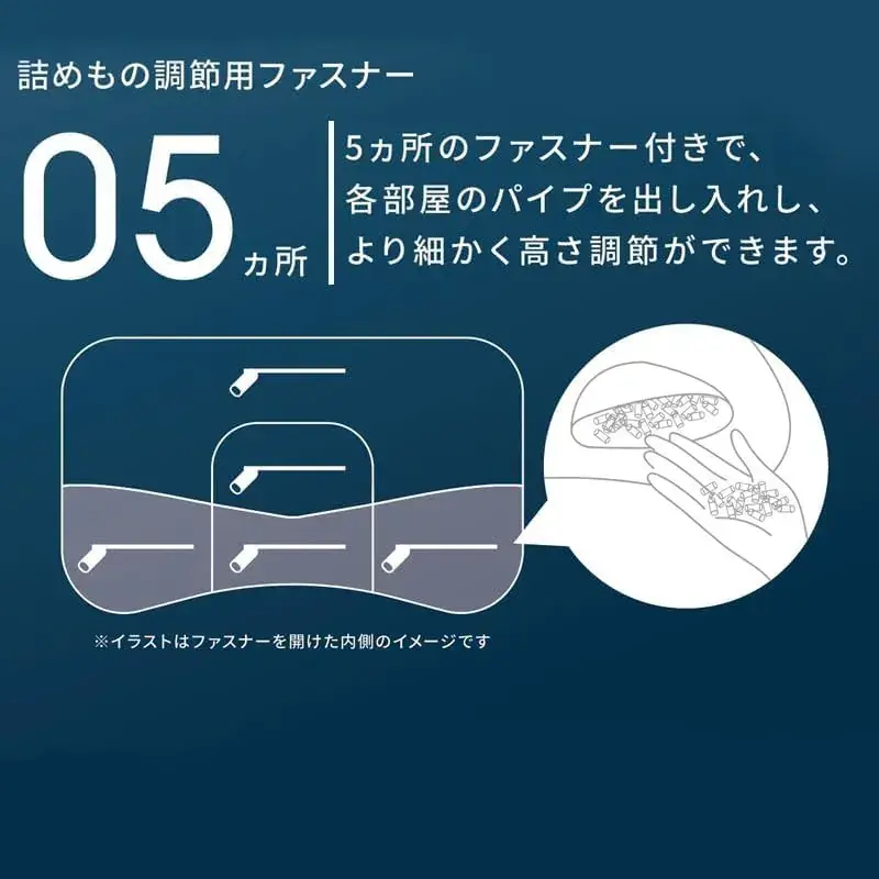 K-Biyori Premium Model Adjustable Washable Neck Support Pillow