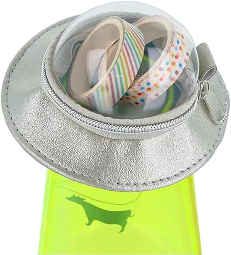 Sun-Star Sci-Fi UFO Abduction Green Pencil Stationery Case 95mm×230mm×95mm