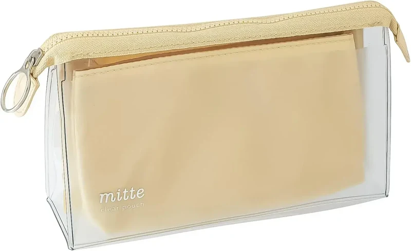 Sun-Star Stationery Transparent Slim Pencil Pouch Flat Style