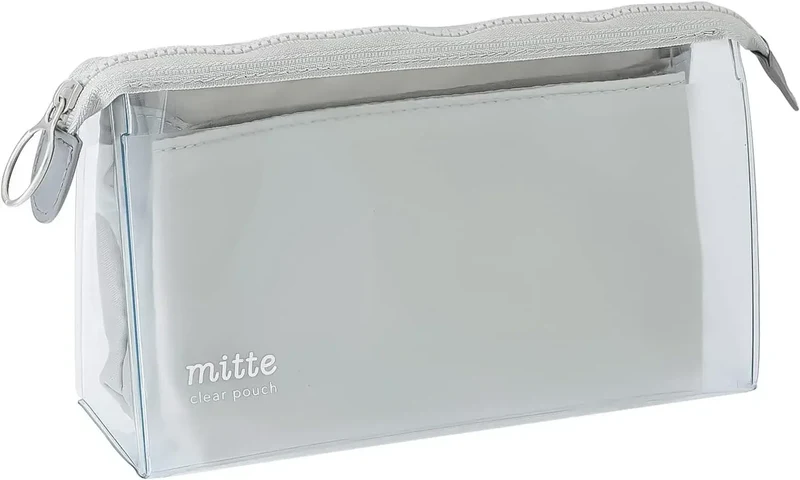 Sun-Star Stationery Transparent Slim Pencil Pouch Flat Style
