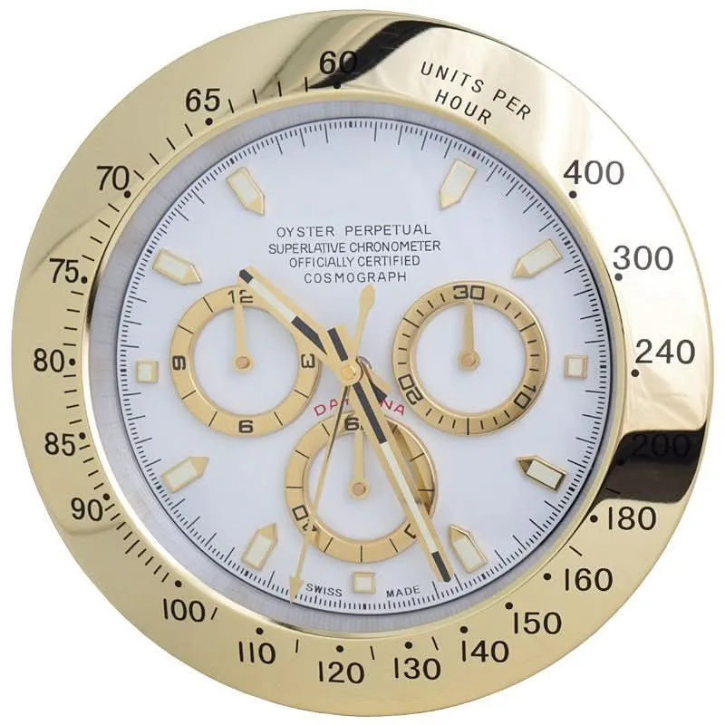 Varelux - Stillezeit Wanduhr Edelstahl & Leuchtzeiger