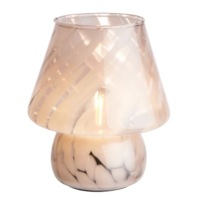 MISS MARBLE LED-Leuchte – Künstlerische Glastischlampe Mit Marmoriertem Farbeffekt