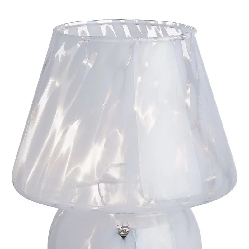 MISS MARBLE LED-Leuchte – Künstlerische Glastischlampe Mit Marmoriertem Farbeffekt