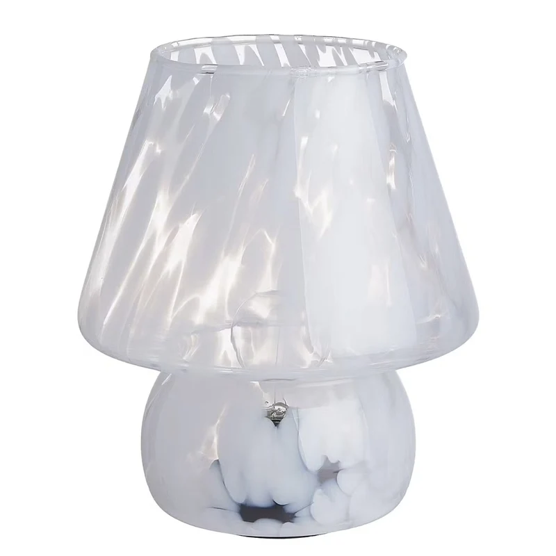 MISS MARBLE LED-Leuchte – Künstlerische Glastischlampe Mit Marmoriertem Farbeffekt