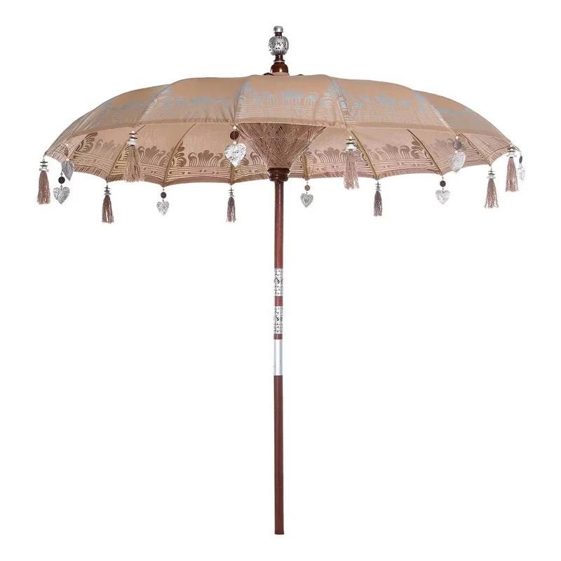 ORIENTAL LOUNGE Sonnenschirm – Handgefertigter Boho-Sonnenschirm Mit Exotischem Design