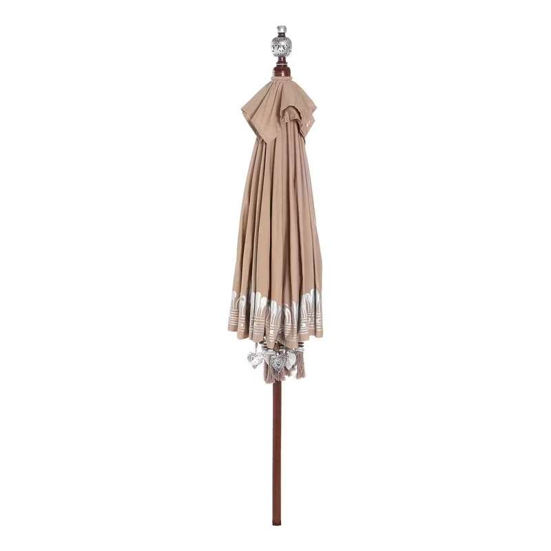 ORIENTAL LOUNGE Sonnenschirm – Handgefertigter Boho-Sonnenschirm Mit Exotischem Design