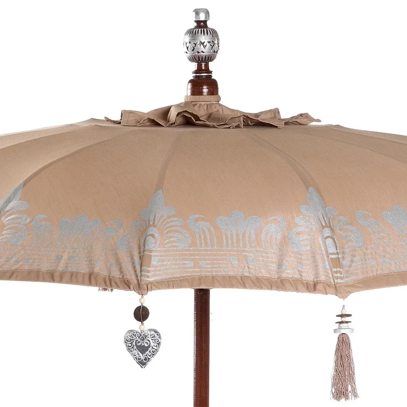 ORIENTAL LOUNGE Sonnenschirm – Handgefertigter Boho-Sonnenschirm Mit Exotischem Design