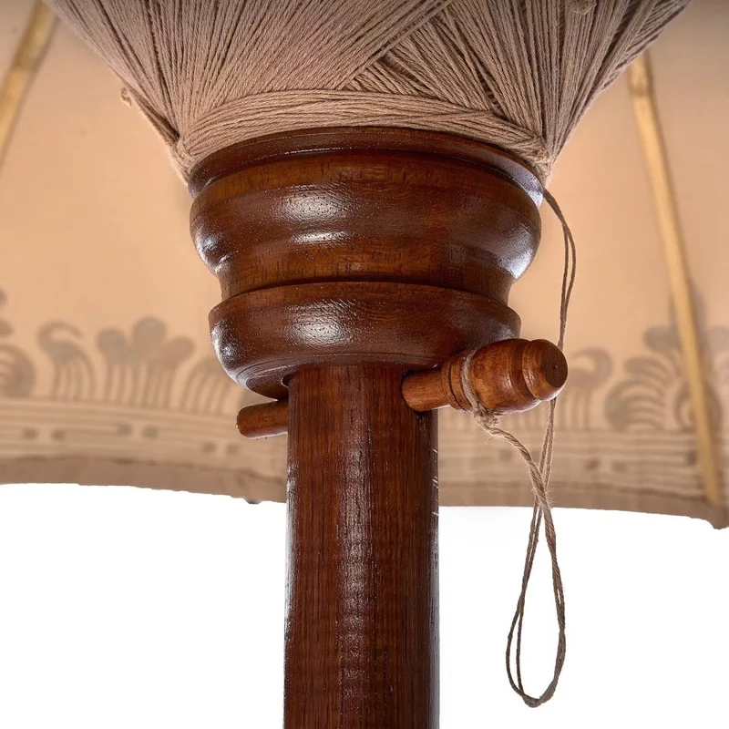 ORIENTAL LOUNGE Sonnenschirm – Handgefertigter Boho-Sonnenschirm Mit Exotischem Design