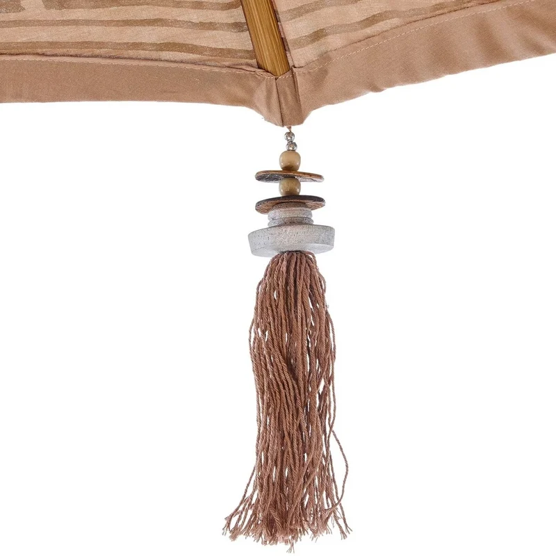 ORIENTAL LOUNGE Sonnenschirm – Handgefertigter Boho-Sonnenschirm Mit Exotischem Design
