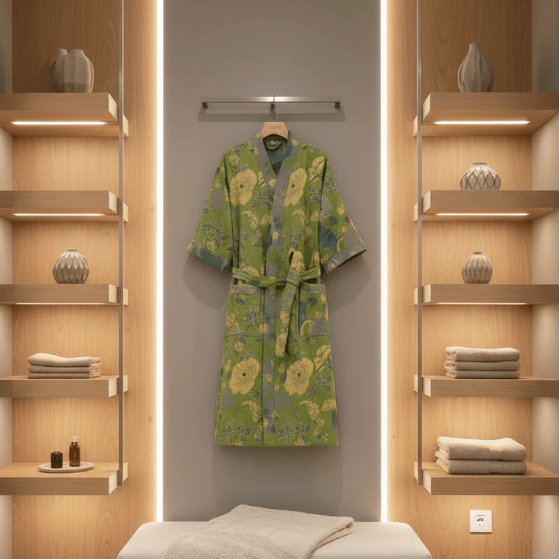 Kimono Bademantel – Bio Baumwolle mit Atmungsaktivem Stoff & Wendbarem Design