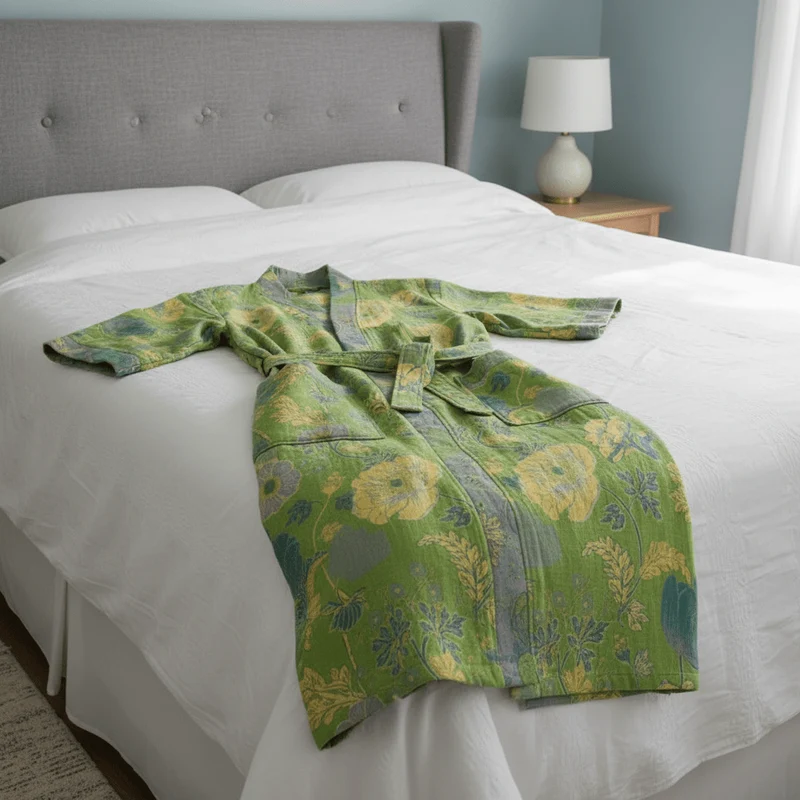 Kimono Bademantel – Bio Baumwolle mit Atmungsaktivem Stoff & Wendbarem Design