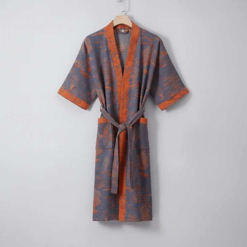 Kimono Bademantel – Bio Baumwolle mit Atmungsaktivem Stoff & Wendbarem Design