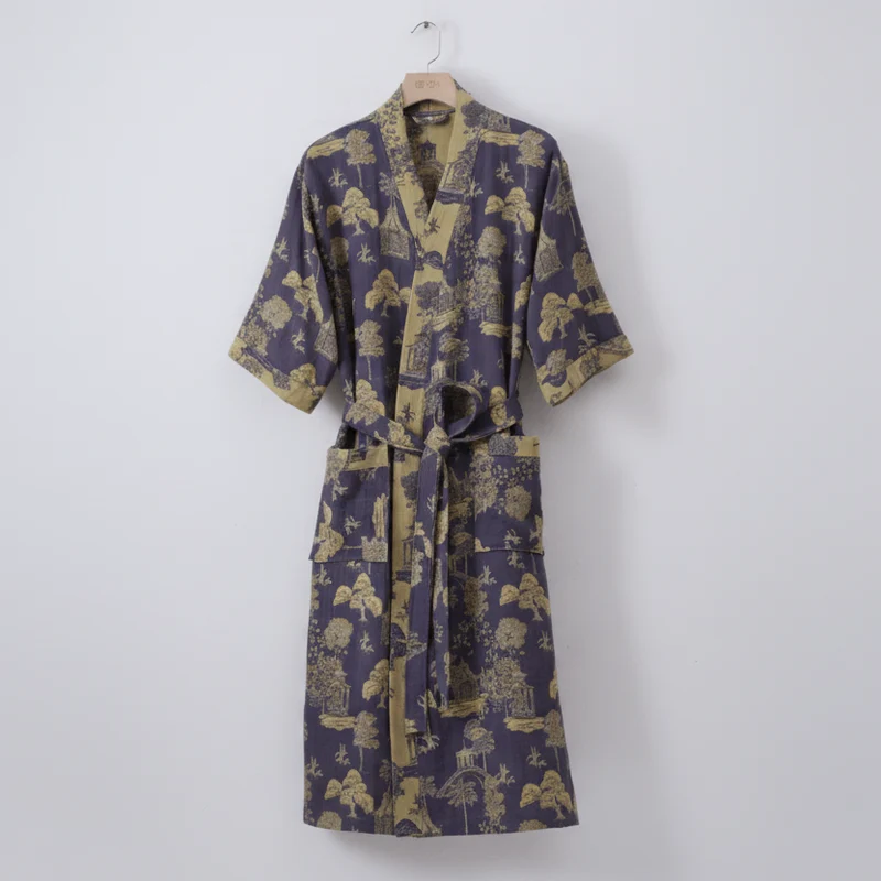 Kimono Bademantel – Bio Baumwolle mit Atmungsaktivem Stoff & Wendbarem Design