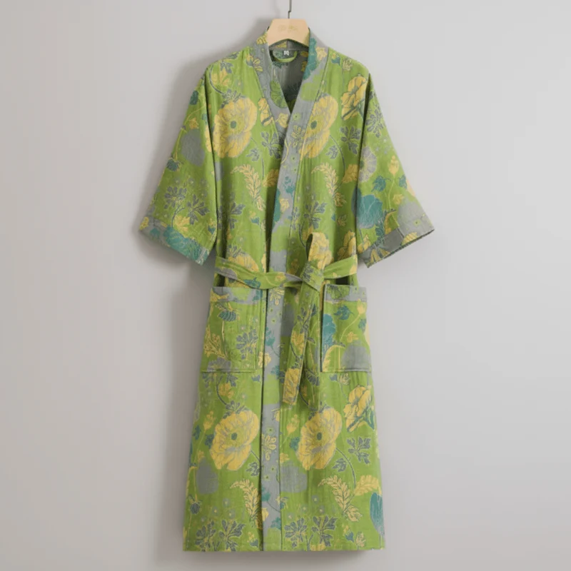 Kimono Bademantel – Bio Baumwolle mit Atmungsaktivem Stoff & Wendbarem Design
