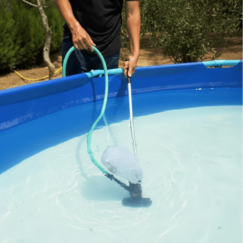 Poolreiniger Set – Manuelle Reinigungsdüse mit Skimmernetz für Gründliche Poolreinigung
