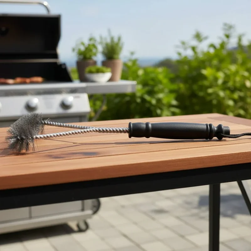 Grillbürste – Edelstahl Reinigungsbürste mit Stabilem Griff für BBQ und Grillroste