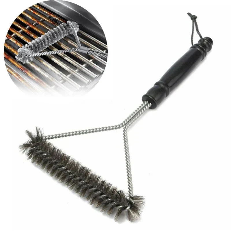 Grillbürste – Edelstahl Reinigungsbürste mit Stabilem Griff für BBQ und Grillroste