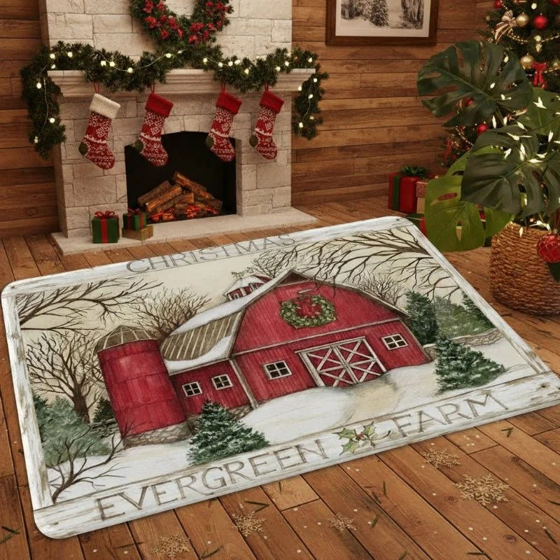 STARSTEP – Rutschfeste Weihnachts-Fußmatte Für Saubere, Festliche Eingänge