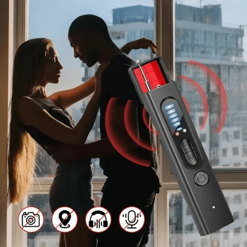 TRACEHUNTER – 4-In-1 Gegen-Überwachungsdetektor Mit 25-Std.-Akku & 6-Stufiger Empfindlichkeit