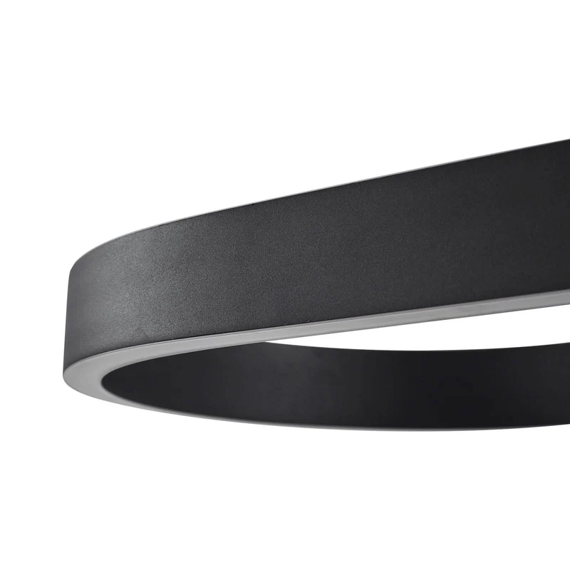 MELINAY Smart LED Pendelleuchte – Moderne schwarze LED-Hängeleuchte mit Tuya-App-Steuerung