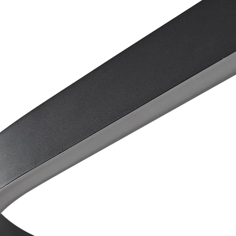 MELINAY Smart LED Pendelleuchte – Moderne schwarze LED-Hängeleuchte mit Tuya-App-Steuerung