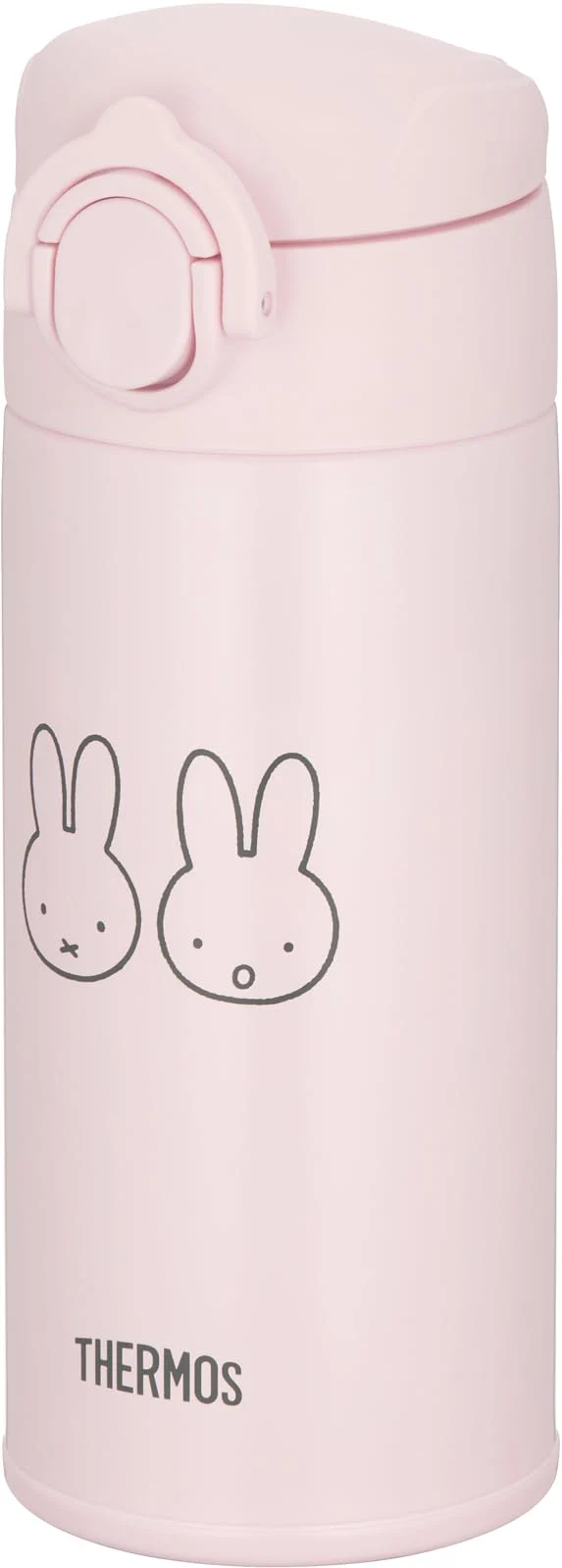 Thermos 350ml Stainless Steel Water Bottle Miffy Design Light Pink